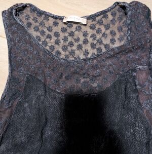 Altar'd State Black Floral Lace Dress